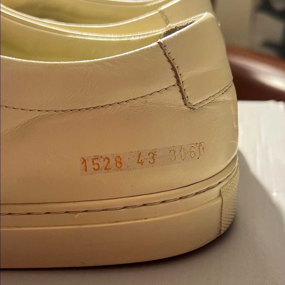 Common projects Cream Leather Sneakers - Picture 6 of 10